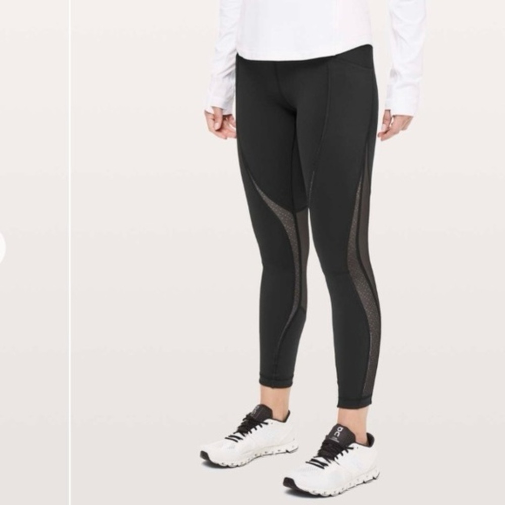 Lululemon Run Smoothly 7/8 Tight 25” Black 4